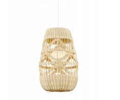 Pakabinamas šviestuvas Natur Planet Lampa wisząca Milagro ARONA ML0352 1xG9 25cm Rattan Boho Klosz Regulowana
