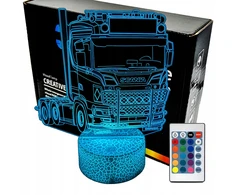 Lampka nocna ciężarówka Scania 3D LAMP LED