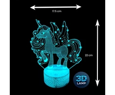 Lampka nocna Kucyk Vienaragis 3D LAMP LED