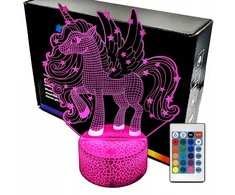 Lampka nocna Kucyk Vienaragis 3D LAMP LED