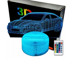 Lampka nocna Samochód Audi 3D LAMP LED