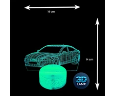 Lampka nocna Samochód Audi 3D LAMP LED