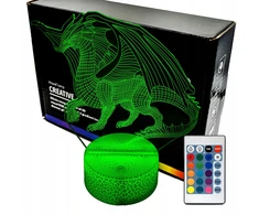 Lampka nocna Smok 3D LAMP LED