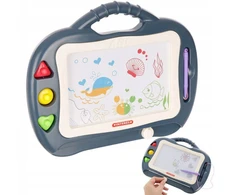 Landtoys MAGNETINĖ PLOKŠTA ZNICOPIS PIŠYTI IR RAŠYTI