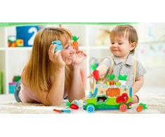 Landtoys MONTESSORI BLOKŲ RŪKIUOJAS PAGAUKITE KIRMŲ AUTOMOBILIŲ MORKŲ IR KIRMŲ DĖLĖLĖS
