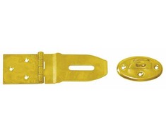 Lankstas su užraktu DMX ZZP 25, 75 x 25 x 25 x 1,5 mm, geltonai cinkuotas