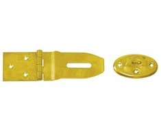 Lankstas su užraktu DMX ZZP 80, 90 x 80 x 45 x 1,5 mm, geltonai cinkuotas