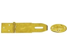 DMX Lankstas su užraktu ZZK 75, 175 x 75 x 55 x 2,0 mm, geltonai cinkuotas