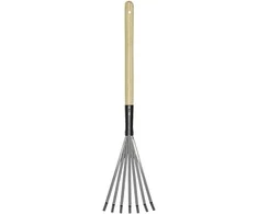 Lapų grėblys Yutong 50x16cm mediniu kotu