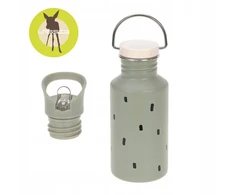 Lassig Nerūdijančio plieno butelis su užsukamu dangteliu ir snapeliu 500ml Happy Prints