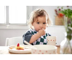 Lassig vaikiškų indų rinkinys Lėkštė, Dubuo, Puodelis, Šaukštas Happy Rascals