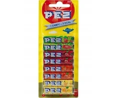 LastSwab Pez Fruit Candies 4 SKAKONAI mašinai 24 vnt. Be laktozės, be glitimo