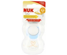 Lateksiniai čiulptukai S 0-6m Star NUK