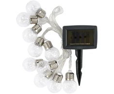 Mondex Lauko girlianda, įkraunama saulės energija, 100 LED, šiltai baltos sp., 10+2 m