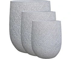 Lauko keraminis vazonas, baltos sp., 41 x 41 x 49 cm