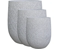 Lauko keraminis vazonas, baltos sp., 41 x 41 x 49 cm