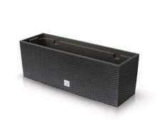 Prosperplast Lauko plastikinis vazonas RATO CASE, antracito sp., 18 x 58 x 20 cm