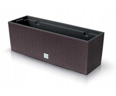 Lauko plastikinis vazonas RATO CASE, rudos sp., 18 x 58 x 20 cm