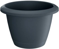Prosperplast Dekoratyvinis gėlių vazonas Respana Basic D29.5cm H22.1cm plastikinis/t.pilkas