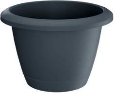 Prosperplast Dekoratyvinis gėlių vazonas Respana Basic D39cm H27.3cm plastikinis/t.pilkas