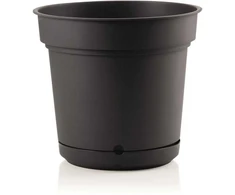 Lauko plastikinis vazonas TERA HYDRAL 38, antracito sp., 38 x 34 cm