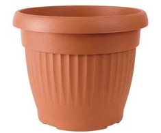 Lauko plastikinis vazonas TERRA, rudos sp., 64 x 50 cm