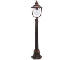 Lauko šviestuvas Barcelona IP43 Rabalux 60W E27 H108cm rudas