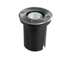 Lauko šviestuvas į grindinį KANLUX MORO N IG-2 IP67 IK08 GU10 max 20W chromo sp ø11x12,5cm