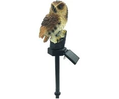Lauko šviestuvas-pelėda su saulės baterija IP44 Solar Light 9x8x43cm