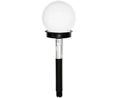 Lauko šviestuvas su saulės baterija IP44 Eko-Light 34cm 6000K juoda
