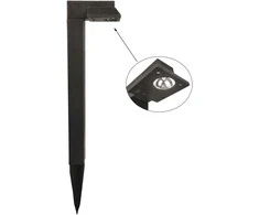 Lauko šviestuvas su saulės baterija IP44 1 LED/H44.5cm juodas