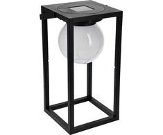 Mondex Lauko šviestuvas su saulės baterija IP44 15x15x30cm juodas