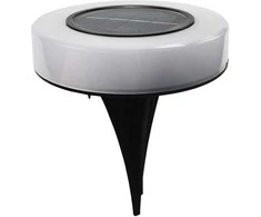 Lauko šviestuvas su saulės baterija IP44 8 LED/Ø10.5cm juodas