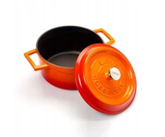 Lava Ketaus mini puodas apvalus 10 cm - oranžinis