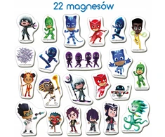 Lean Toys 22 magnesy Piżdżamersi 8x5cm i 3x4cm bezpieczne vaikams od 3 lat