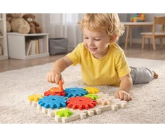 Lean Toys KONSTRUKCINIAI BLOKAI GEARS KŪRYBINIAI „pasidaryk pats“ dėlionės ratukai
