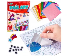 Lean Toys Kūrybinis folijos meno rinkinys „pasidaryk pats“ įklijavimas su blizgia folija