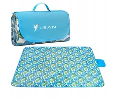 Lean Toys Pikniko paplūdimio pledas sulankstomas kempingo kilimėlis LEAN 150x200cm neperšlampami raštai