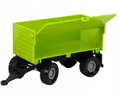 Lean Toys TRAKTORIUS SU PRIEKABA, nuimamas, atsidaro KAIP TIKRAS SKAMBAS žalias ūkis
