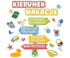Learnhow DEKORACJA NA ZAKOŃCZENIE ROKU SZKOŁA - KIERUNEK WAKACJE DROGOWSKAZ (XXL)