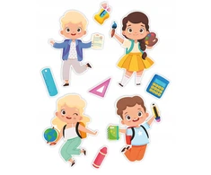 Learnhow DEKORACJA SZKOLNA KLASOWA UCZNIOWIE DUZA XL