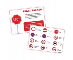 Learnhow Edukacinės lentos - kelio ženklai (a4, 8 vnt.)