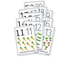 Learnhow moji lenta A5 - Skaičiai 11-20 10 kortelių