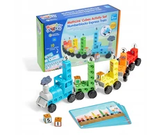 Learning Resources - Rinkinys aktywności MathLink su kostkami Numberblocks - Pociąg pośpieszny