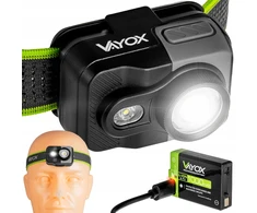 LED ĮKRAUJAMAS PRIEKINIS ŽIBINTAS ZOOM 800LM GALINGAS USB-C PRO VAYOX