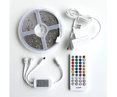LED juosta Avide 16W RGB 5m Music control, su pultu, IP65