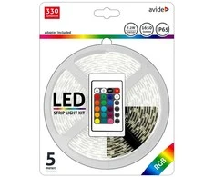 LED juosta Avide RGB 5050 su pultu IP65, 5m