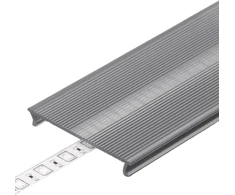 Bikuva.lt LED juostos profilio dangtelis C10 CLICK WIDE, skaidrus, 3m