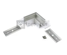 Bikuva.lt LED juostos profilio LINEA20 kampinė 90° jungtis, anoduota
