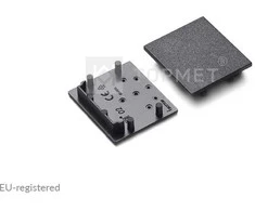 LED juostos profilio VARIO30-02 užbaigimo elementas, juodas.